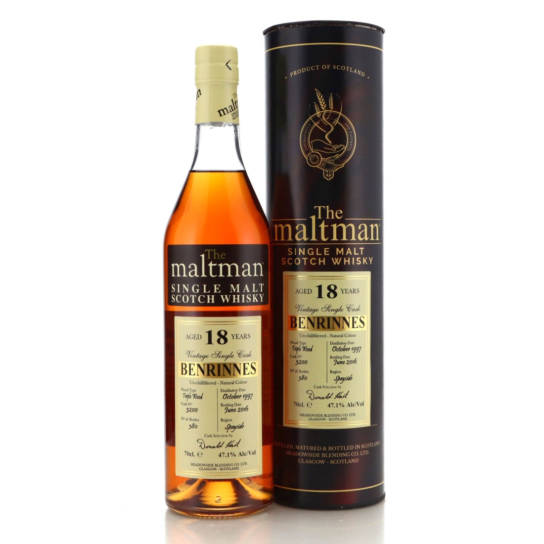 Image for Benrinnes 1997 The Maltman 18 Year Old