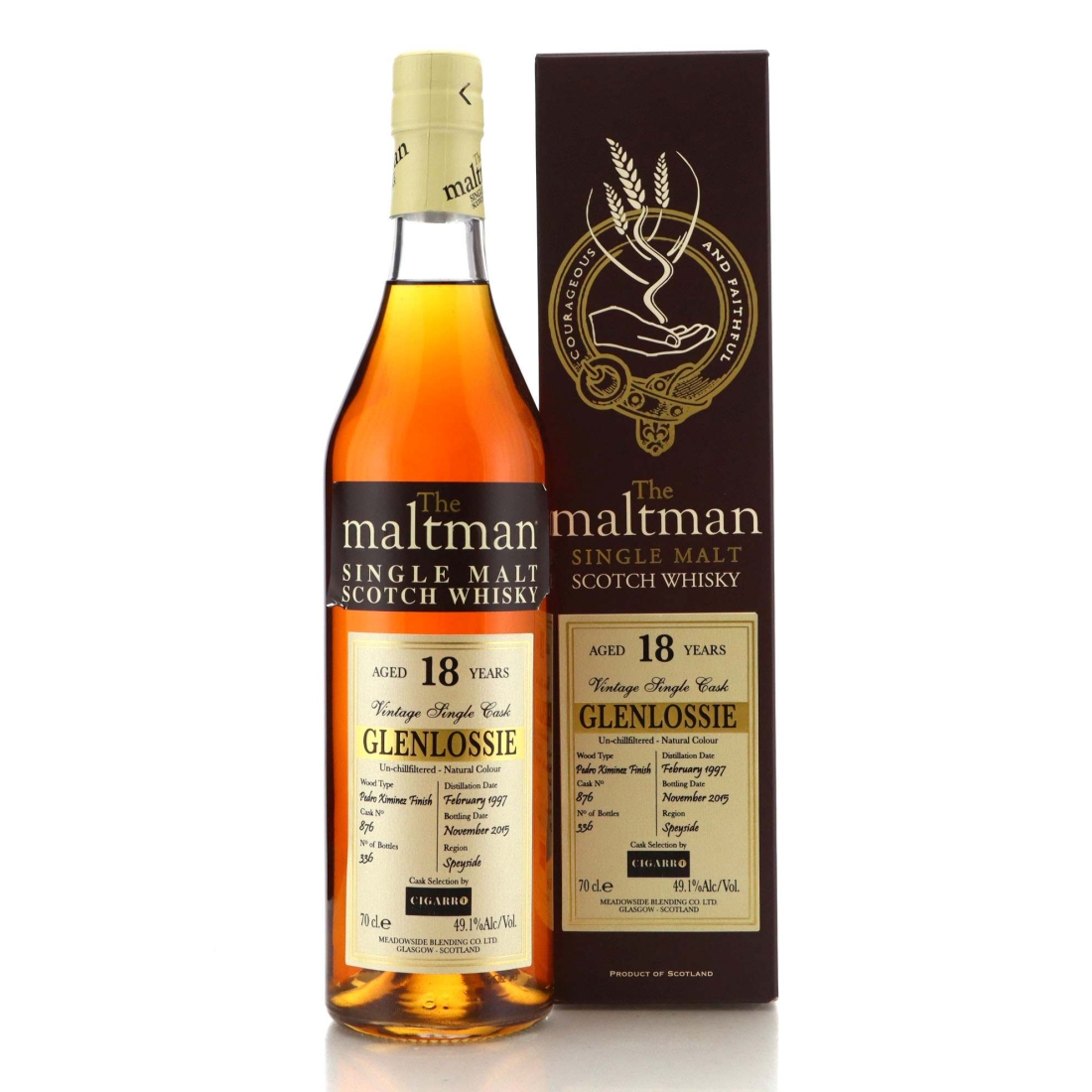 Image for Glenlossie 1997 The Maltman 18 Year Old 