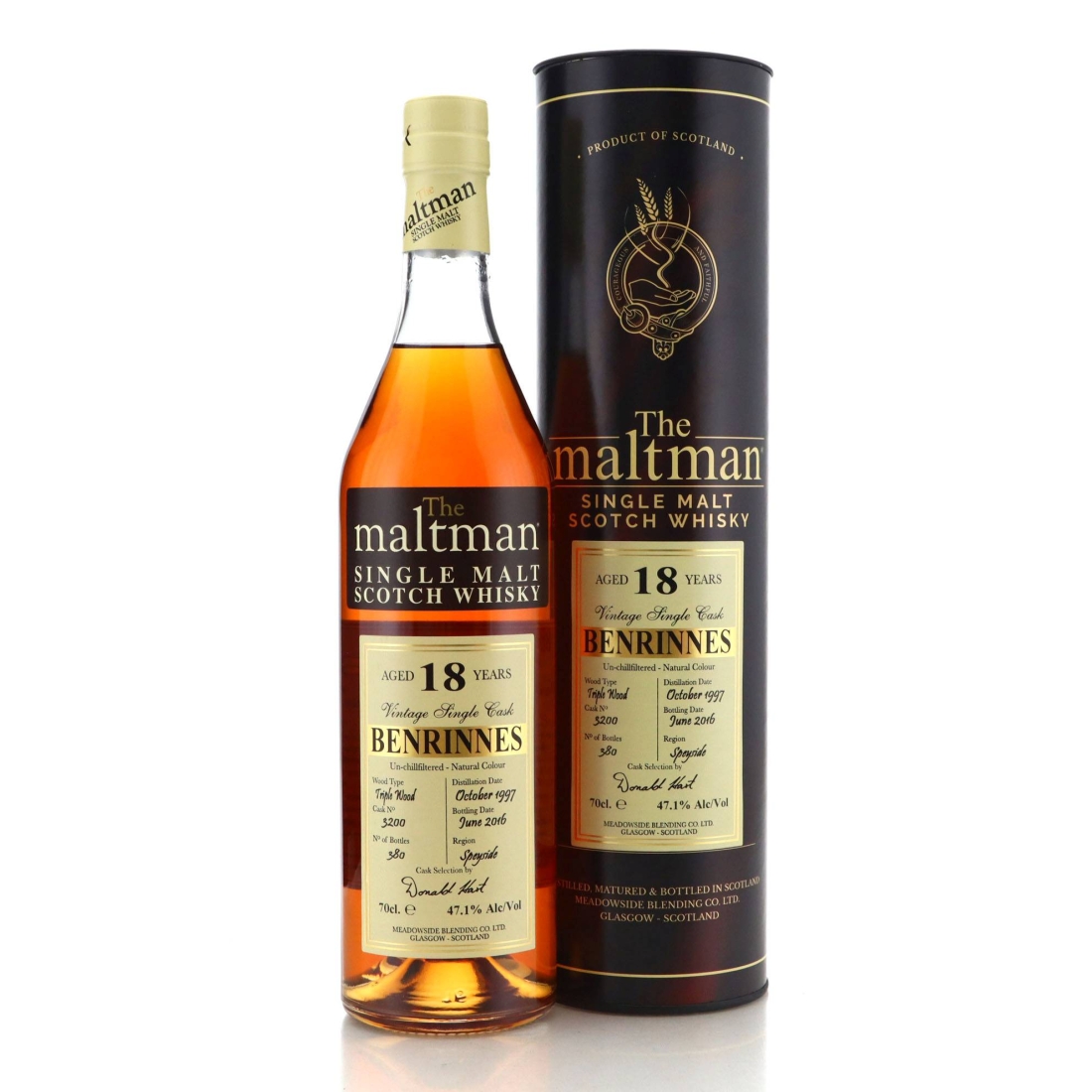 Image for Benrinnes 1997 The Maltman 18 Year Old