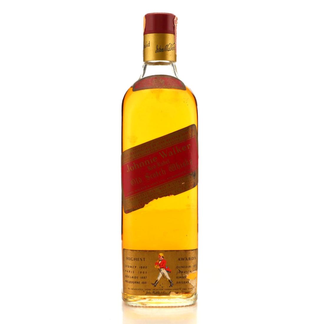 Johnnie Walker Red Label 1960s Wax Vitale Import