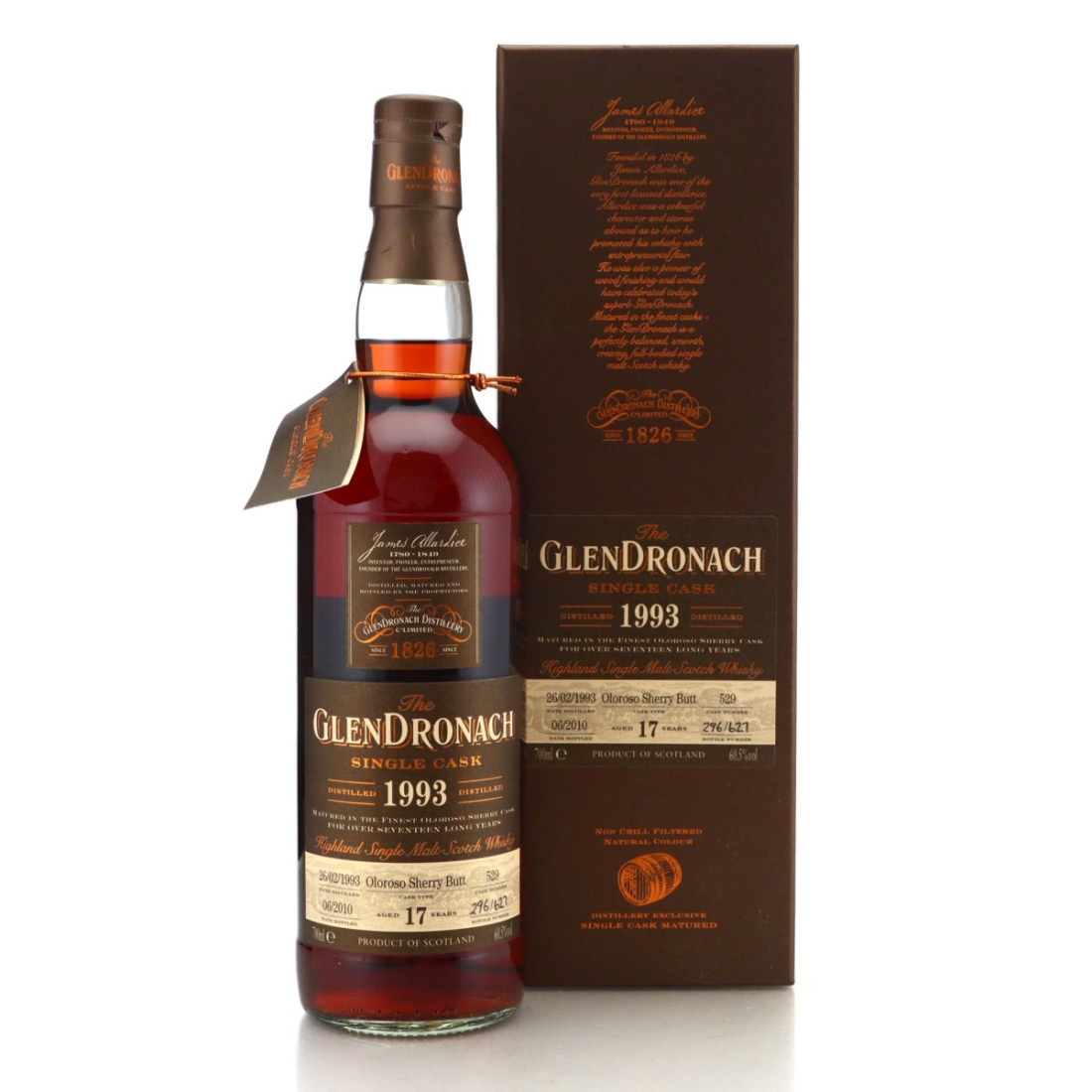 Image for Glendronach 1993 Single Cask 17 Year Old #529 - Batch 2