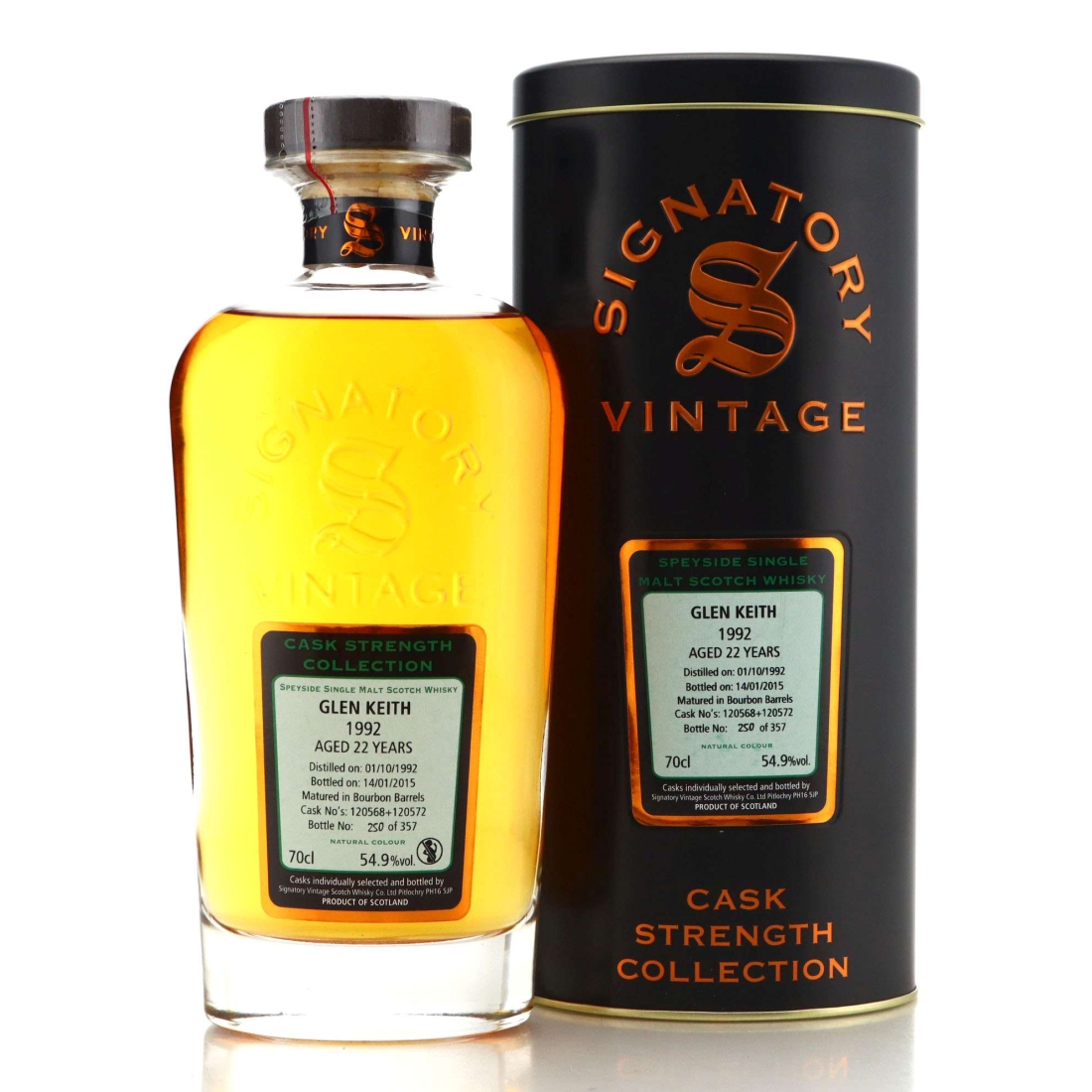 Image for Glen Keith 1992 Cask Strength Collection 22 Year Old