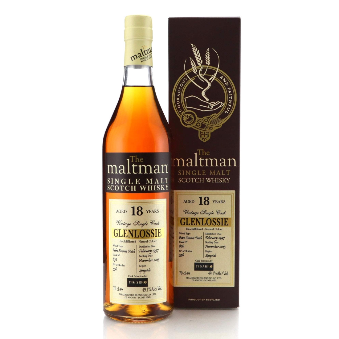 Image for Glenlossie 1997 The Maltman 18 Year Old 
