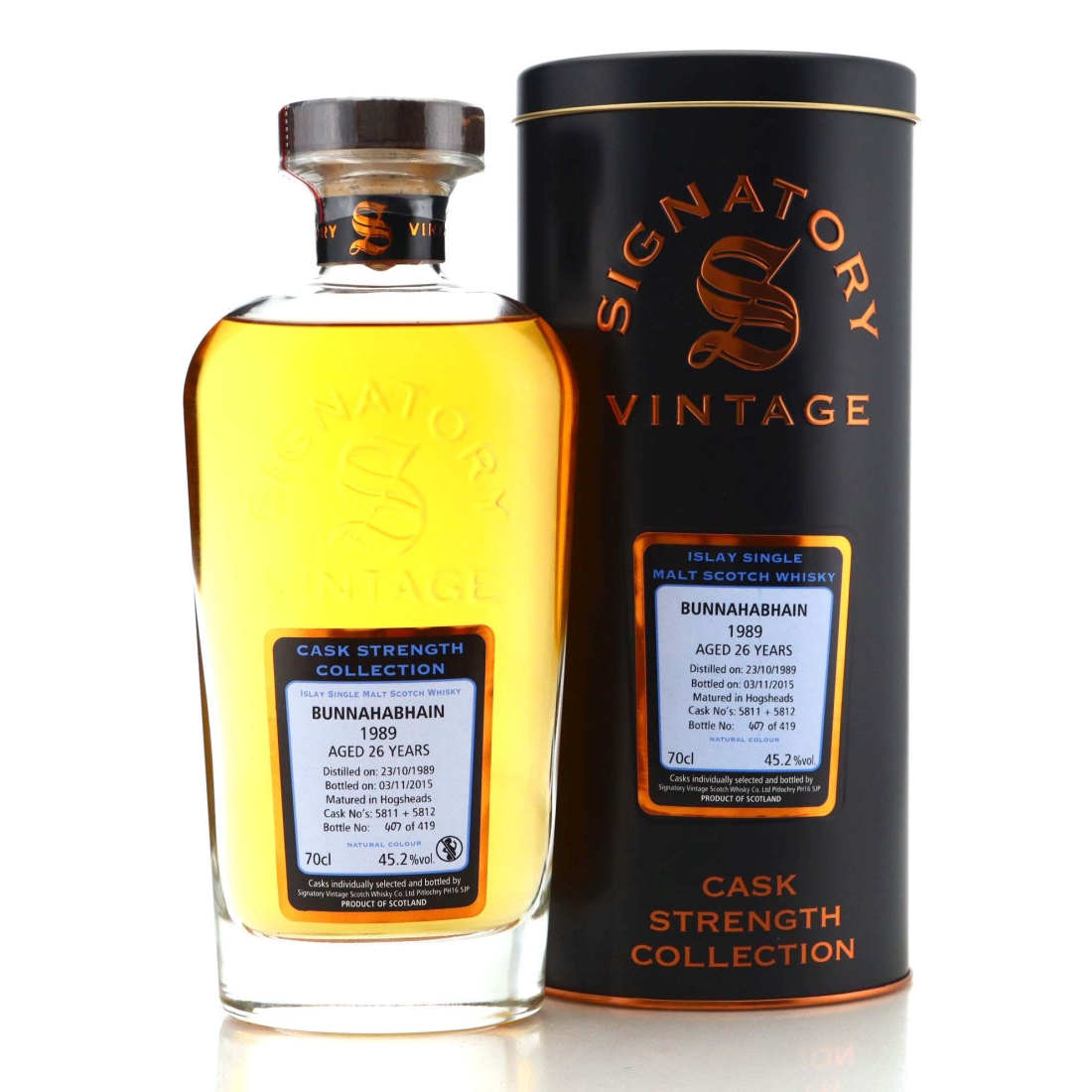 Image for Bunnahabhain 1989 Cask Strength Collection 26 Year Old