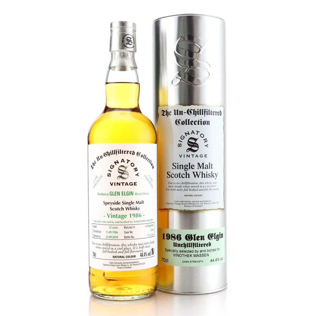 Image for Glen Elgin 1986 Signatory Vintage 32 Year Old / Vinothek Massen