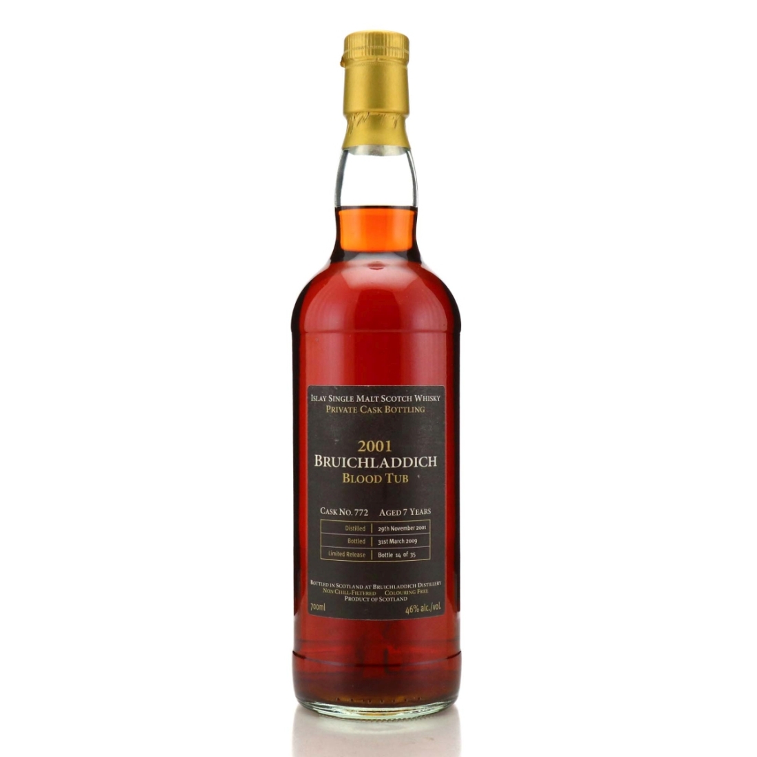 Image for Bruichladdich 2001 Blood Tub 7 Year Old