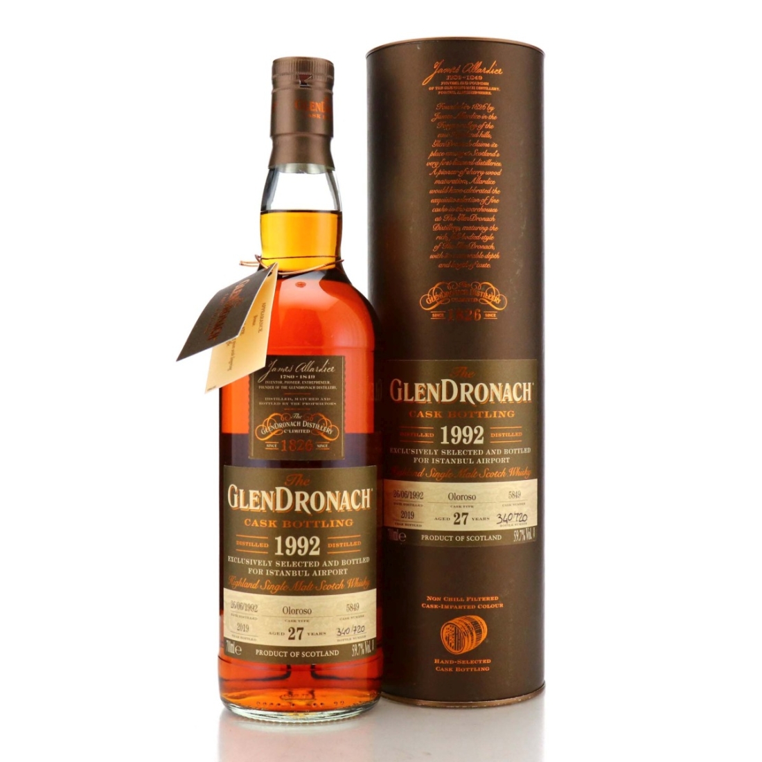 Image for Glendronach 1992 Single Cask 27 Year Old #5849 - Istanbul Airport