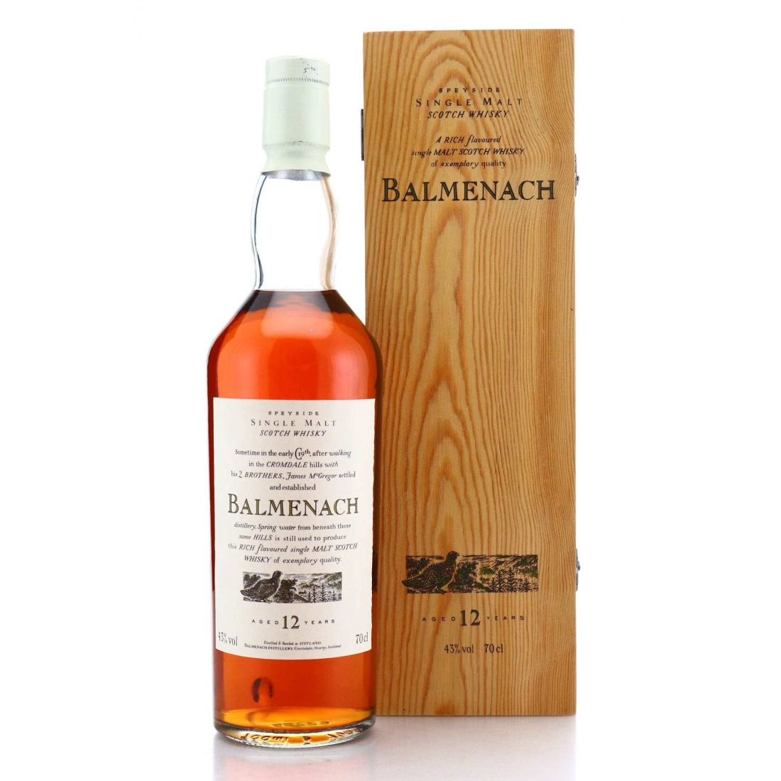 Image for Balmenach Flora & Fauna 12 Year Old White Cap - Wooden Box