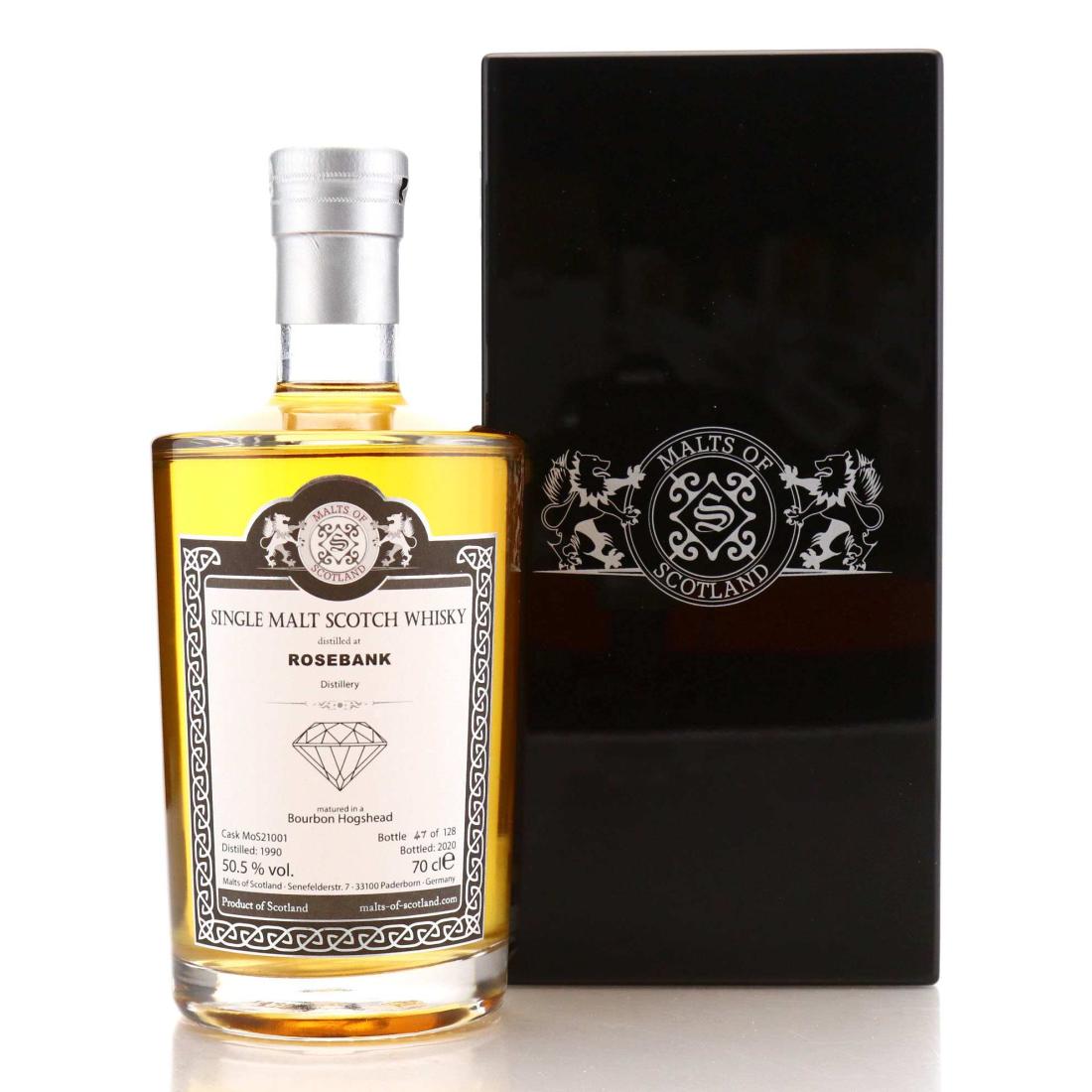 Rosebank 1990 Malts Of Scotland Bourbon Hogshead
