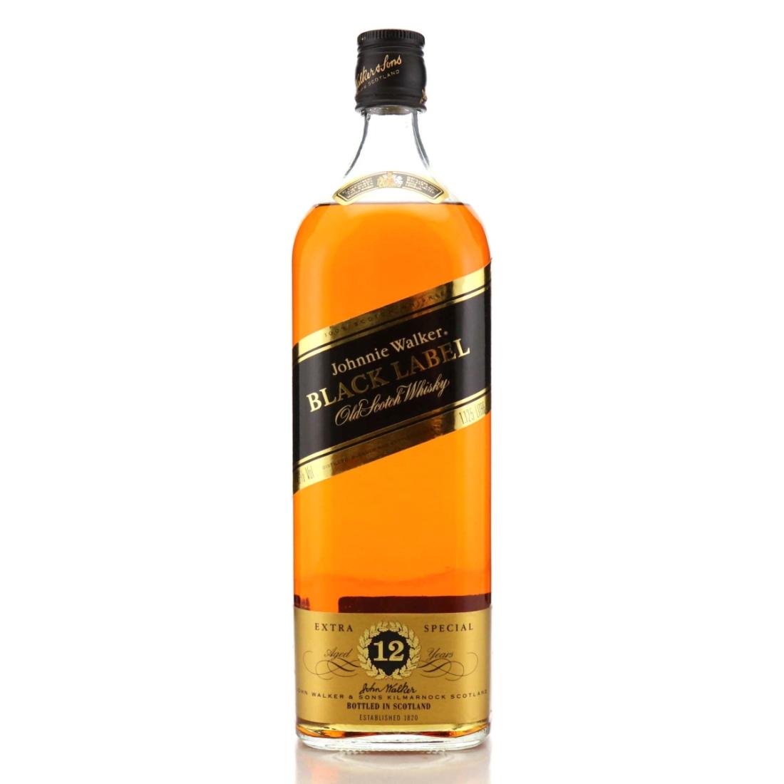 Johnnie Walker Black Label 1980s 1125 Litre