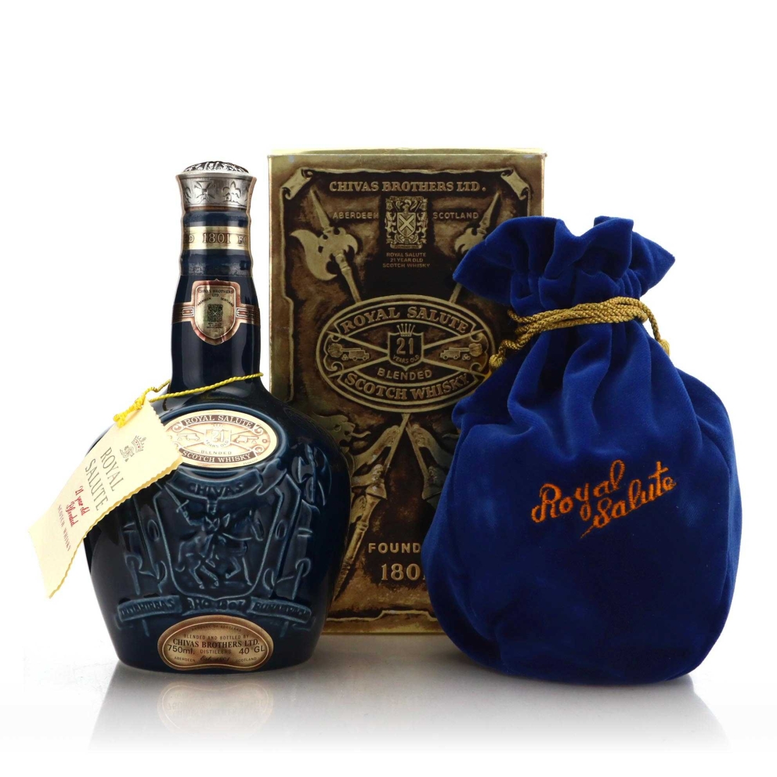 Image for Chivas 21 Year Old Royal Salute 1980s / Sapphire Flagon