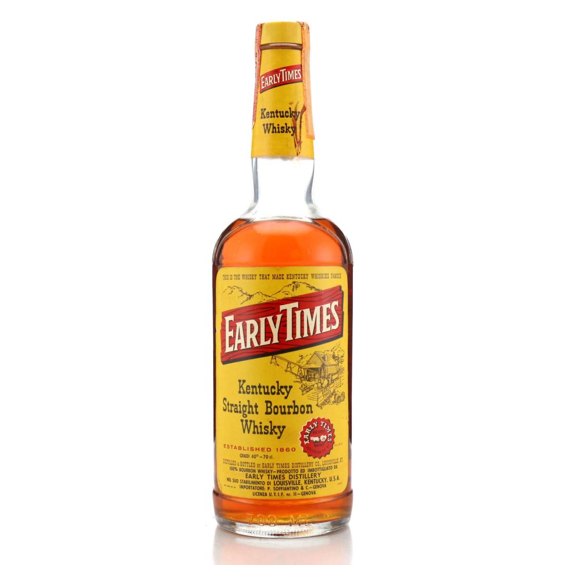 Early Times Kentucky Straight Bourbon 1978
