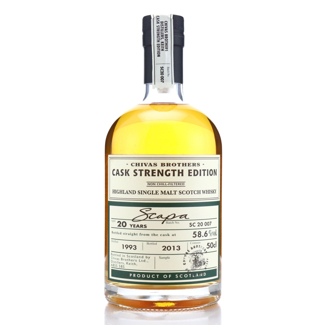 Image for Scapa 1993 Cask Strength Edition Batch #7 20 Year Old