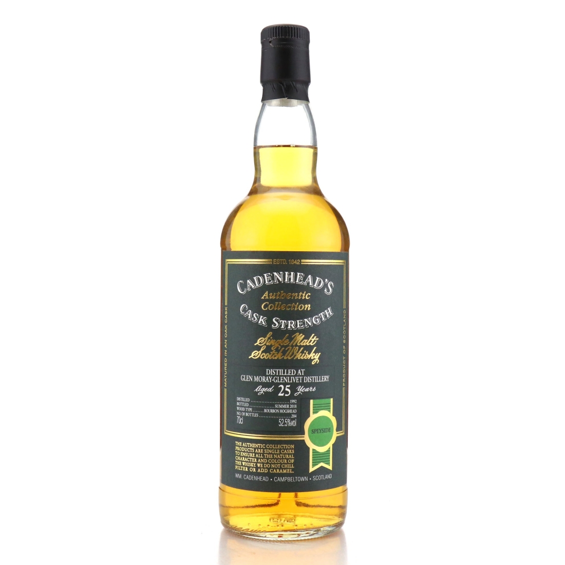 Image for Glen Moray 1992 Cadenhead's Authentic Collection 25 Year Old