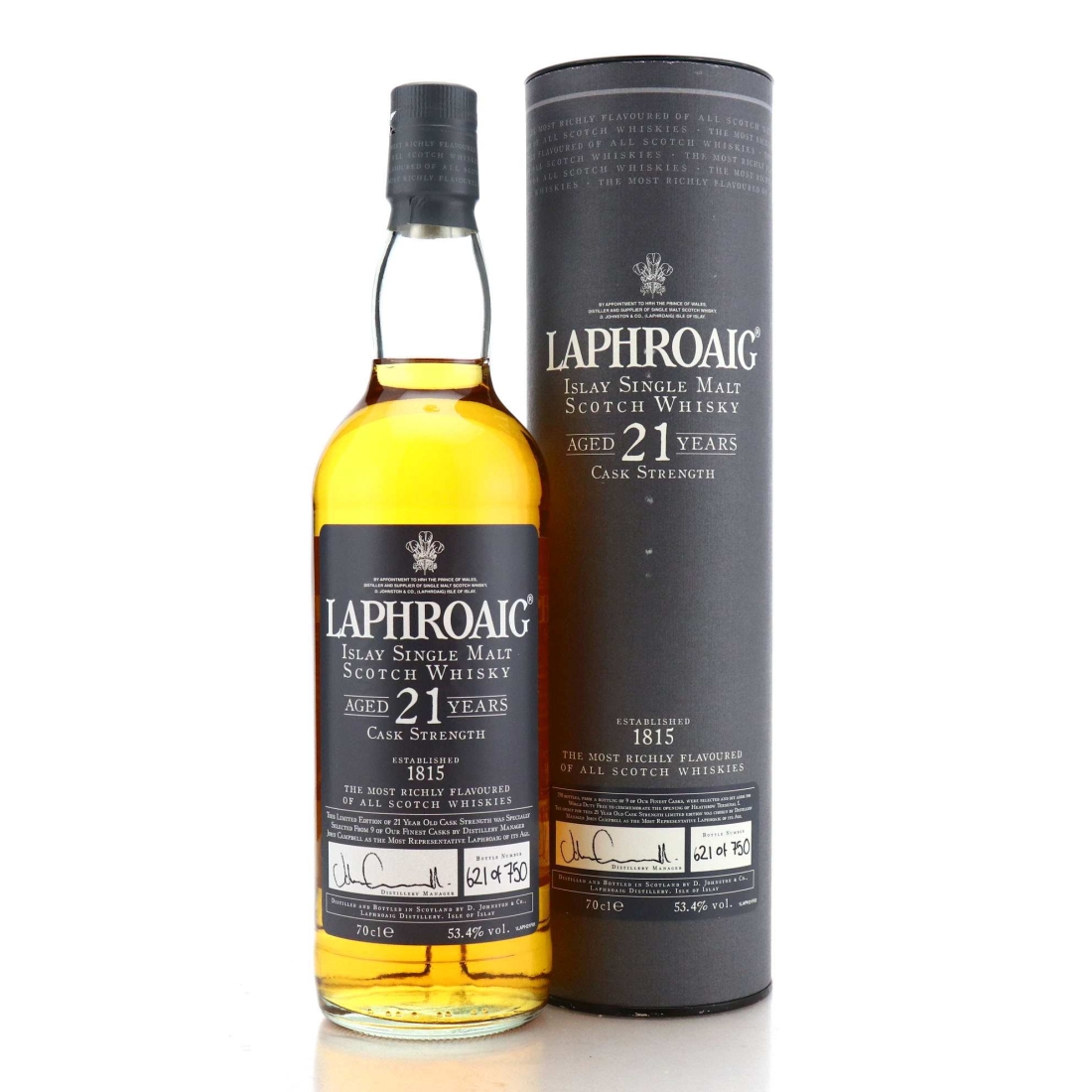 Image for Laphroaig 21 Year Old Cask Strength / Heathrow Terminal 5