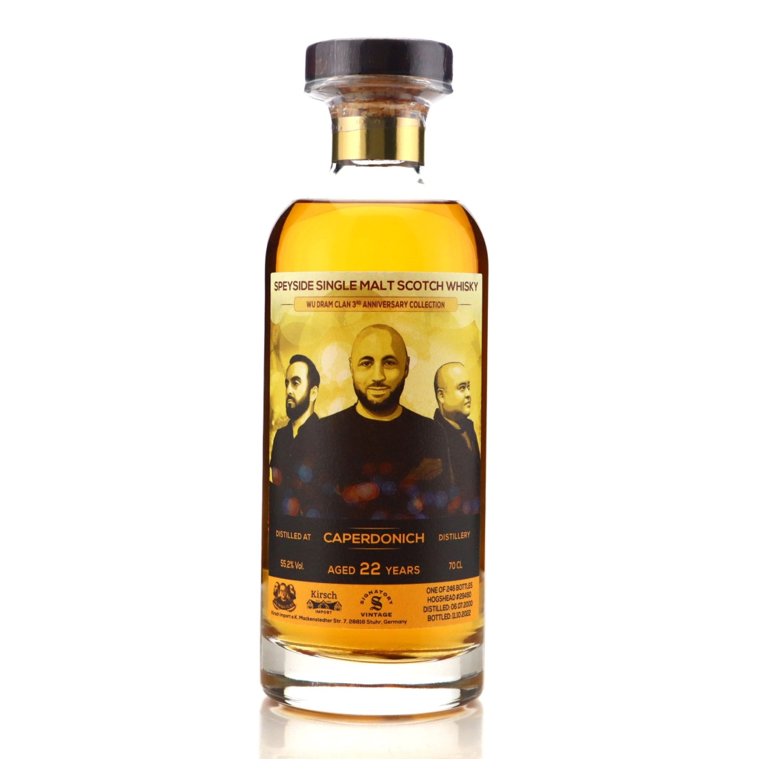 Image for Caperdonich 2000 Signatory Vintage 22 Year Old / Wu Dram Clan 3rd Anniversary Collection