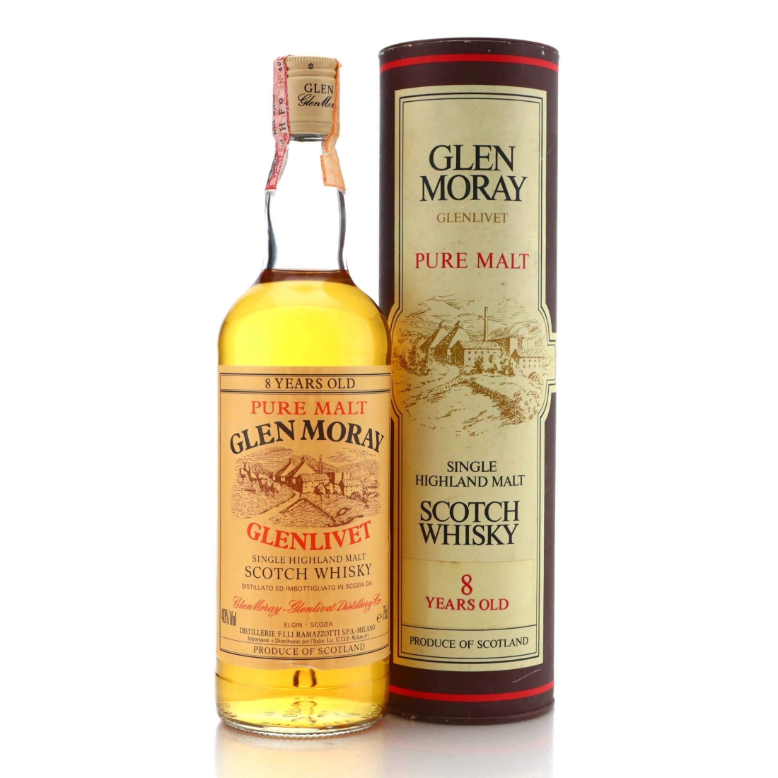 Image for Glen Moray 8 Year Old 1980s / Ramazzoti Import