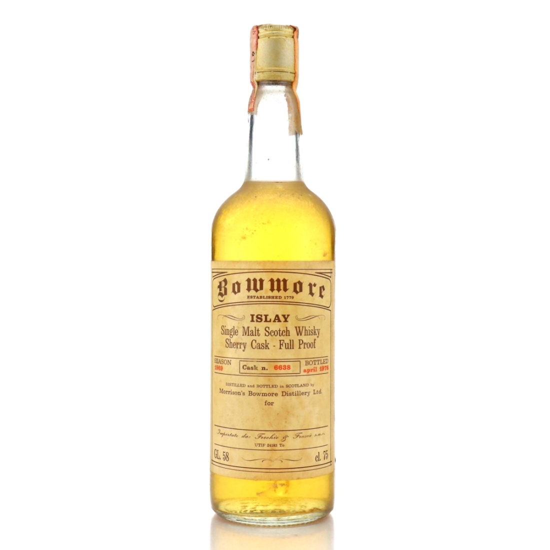 Image for Bowmore 1969 Sherry Cask - Full Proof