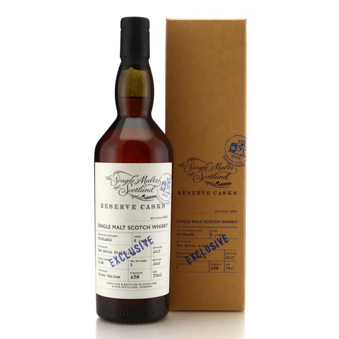 Image for Ben Nevis 2013 The Single Malts of Scotland 8 Year Old Reserve Casks