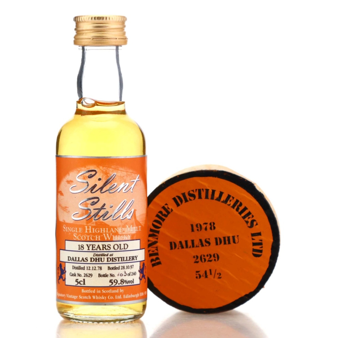 Image for Dallas Dhu 1978 Signatory Vintage 18 Year Old Miniature - Silent Stills