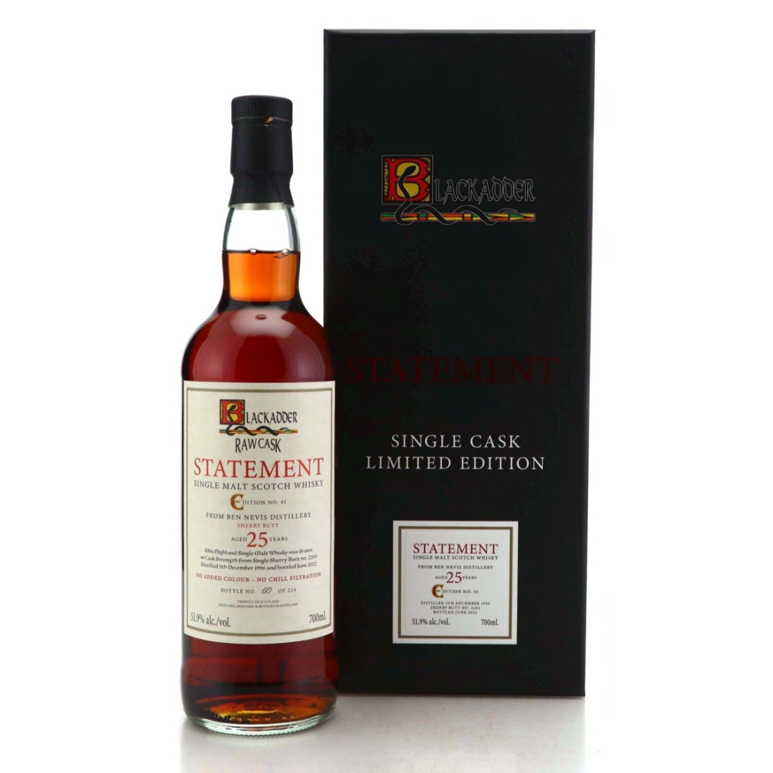 Image for Ben Nevis 1996 Raw Cask Statement 25 Year Old - Edition No.41