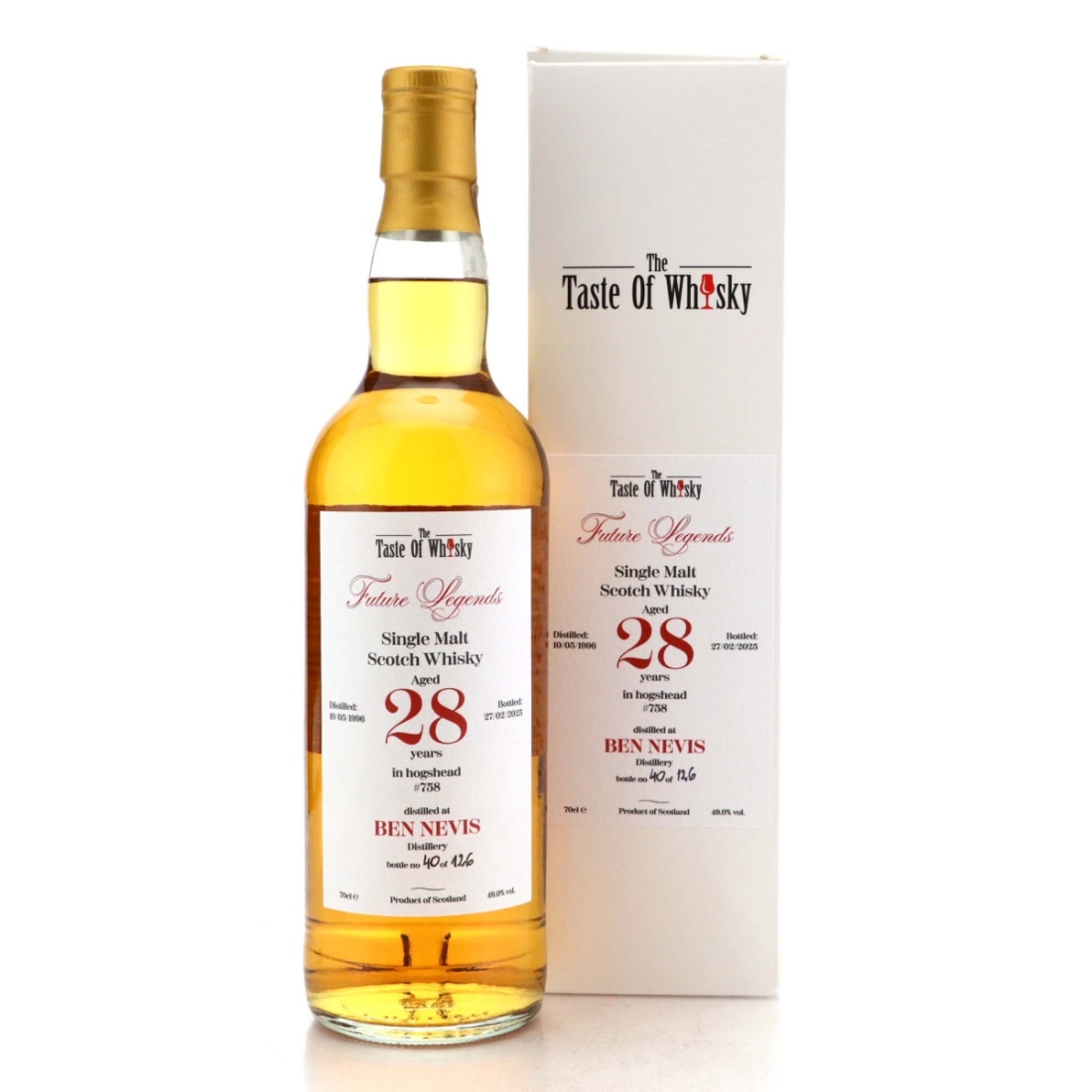 Image for Ben Nevis 1996 Taste of Whisky 28 Year Old 'Future Legends' 