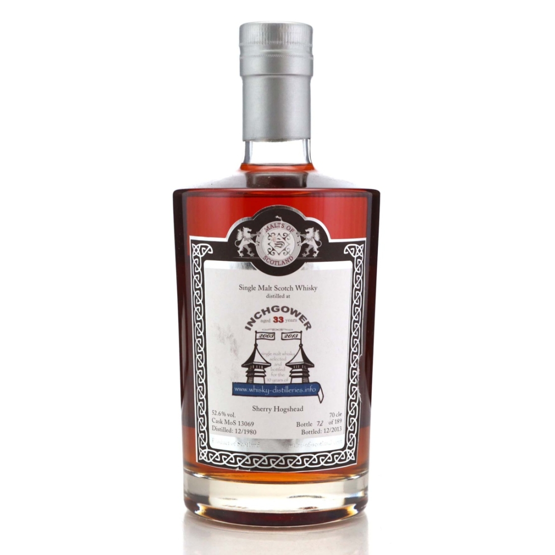 Image for Inchgower 1980 Malts of Scotland 33 Year Old