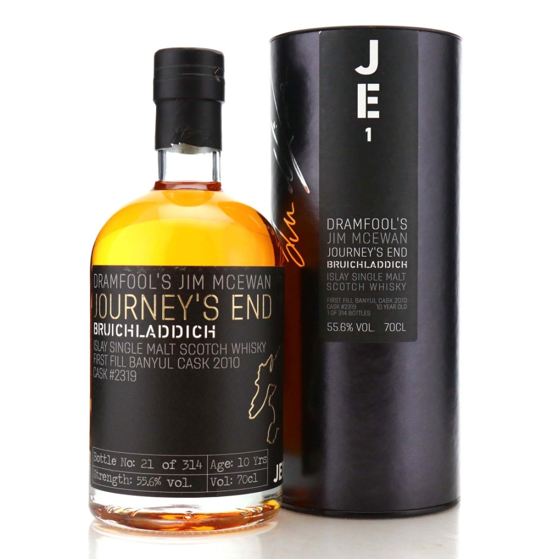 Image for Bruichladdich 2010 Dramfool 10 Year Old Jim McEwan Journey's End JE1