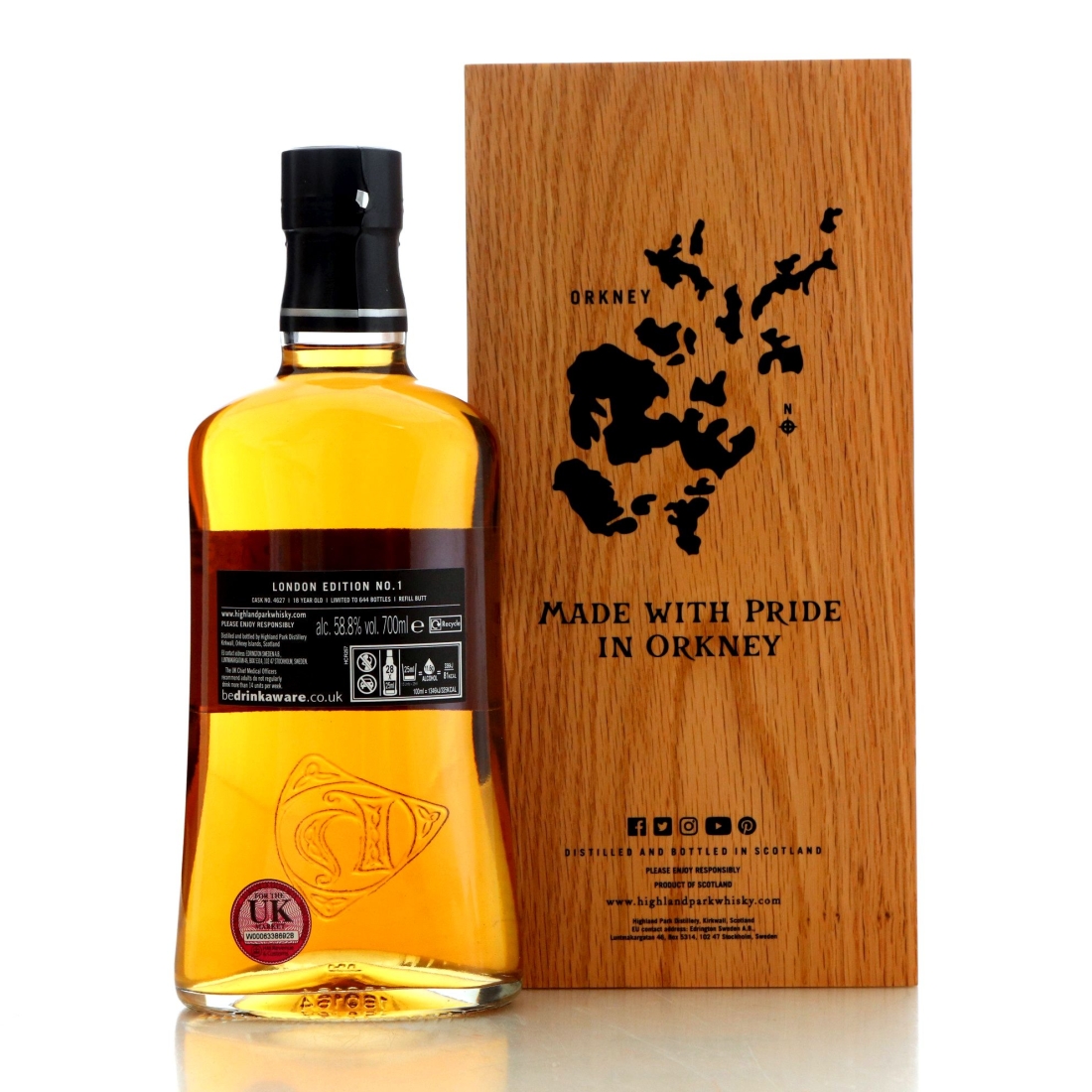 Image for Highland Park 2002 Single Cask 18 Year Old - London Edition No.1