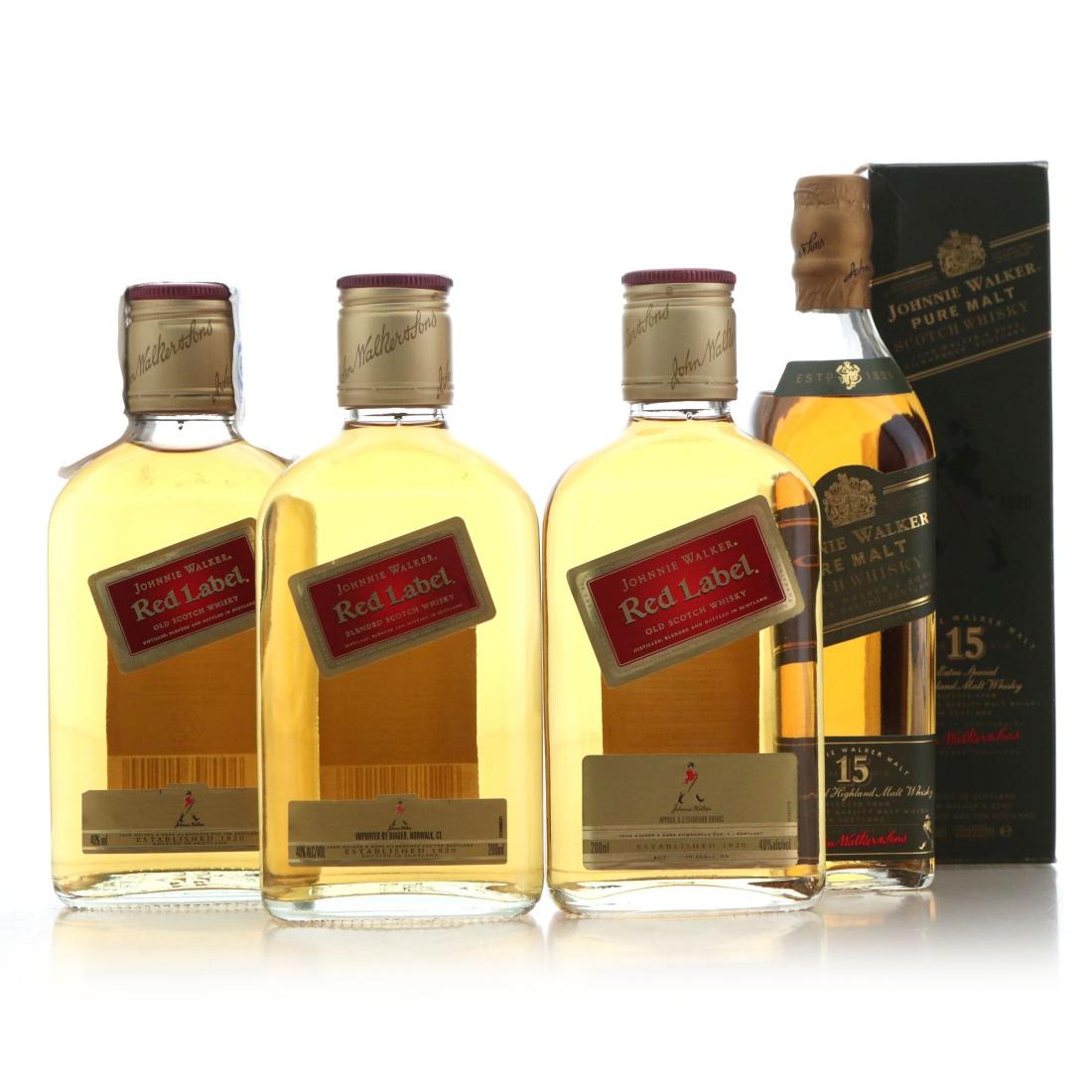 Johnnie Walker Green Red Label X 4