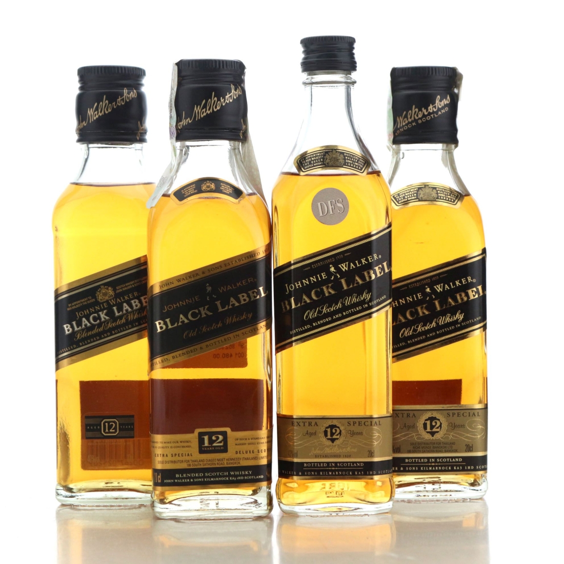 Image for Johnnie Walker Black Label 12 Year Old x 4