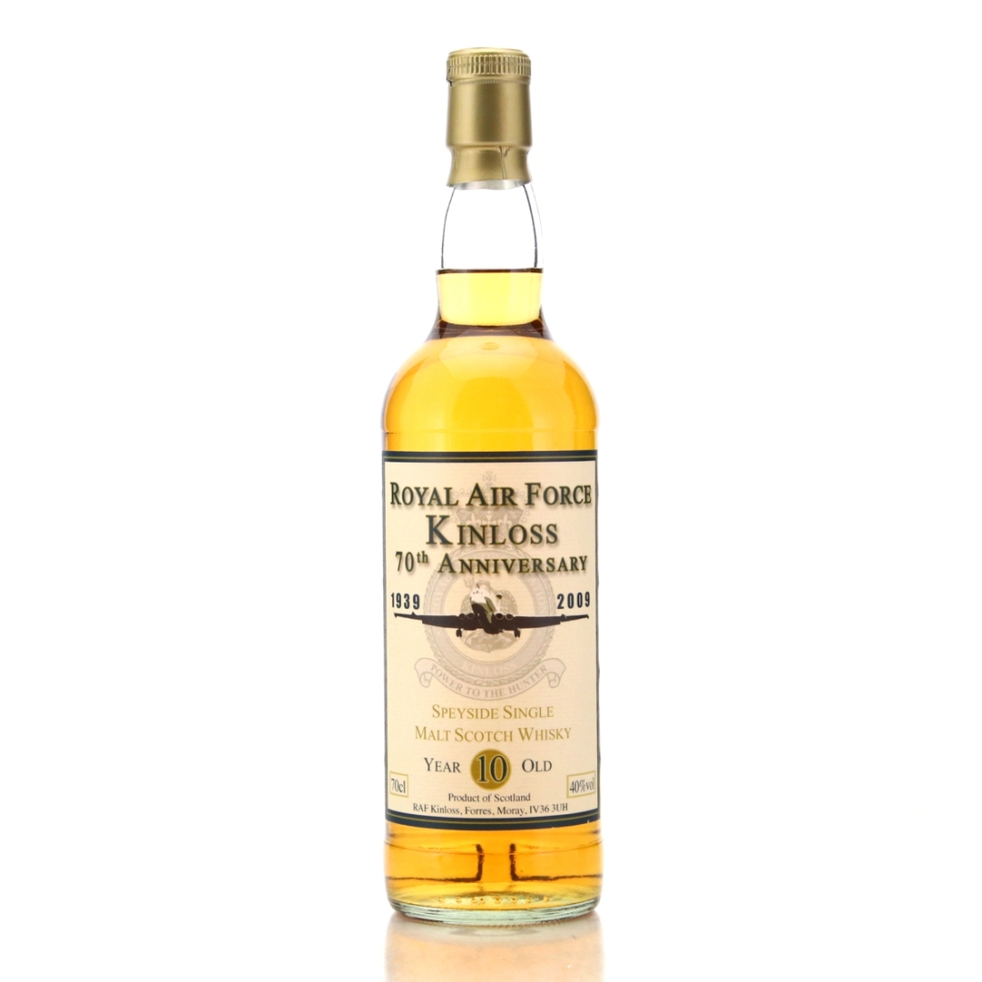 Image for RAF Kinloss 10 Year Old Speyside Single Malt / 70th Anniversary