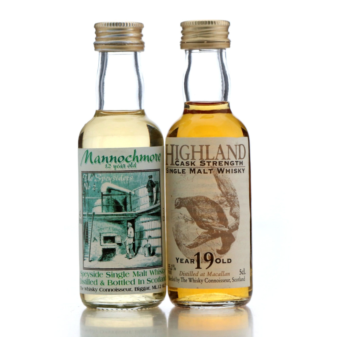 Image for Macallan & Mannochmore Miniature x 2