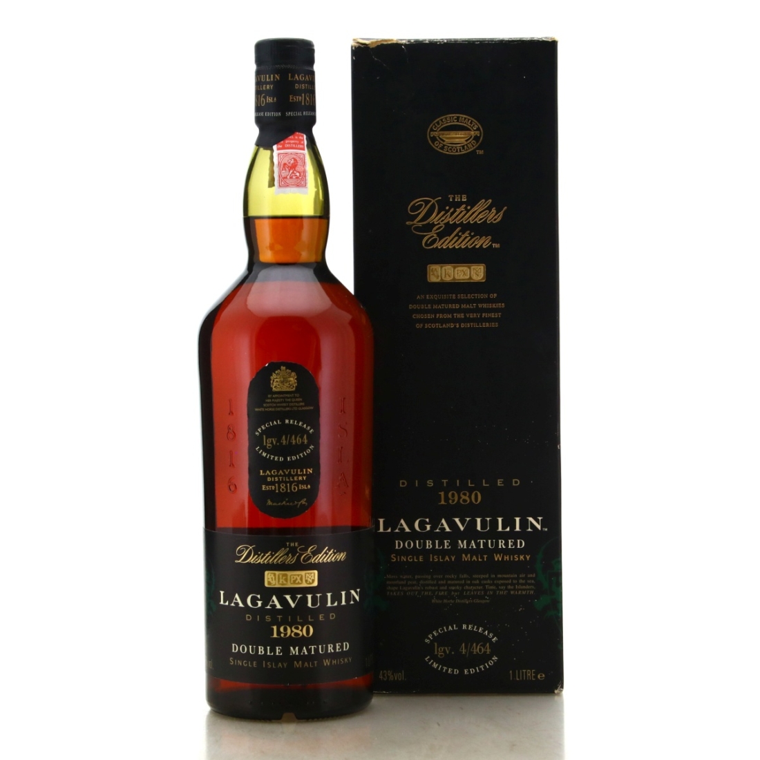 Image for Lagavulin 1980 The Distillers Edition lgv.4/464 Litre