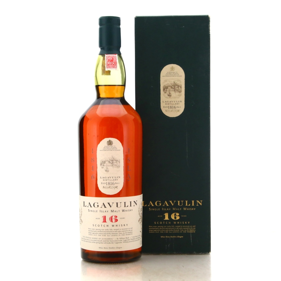 Image for Lagavulin 16 Year Old White Horse 1 Litre 1990s