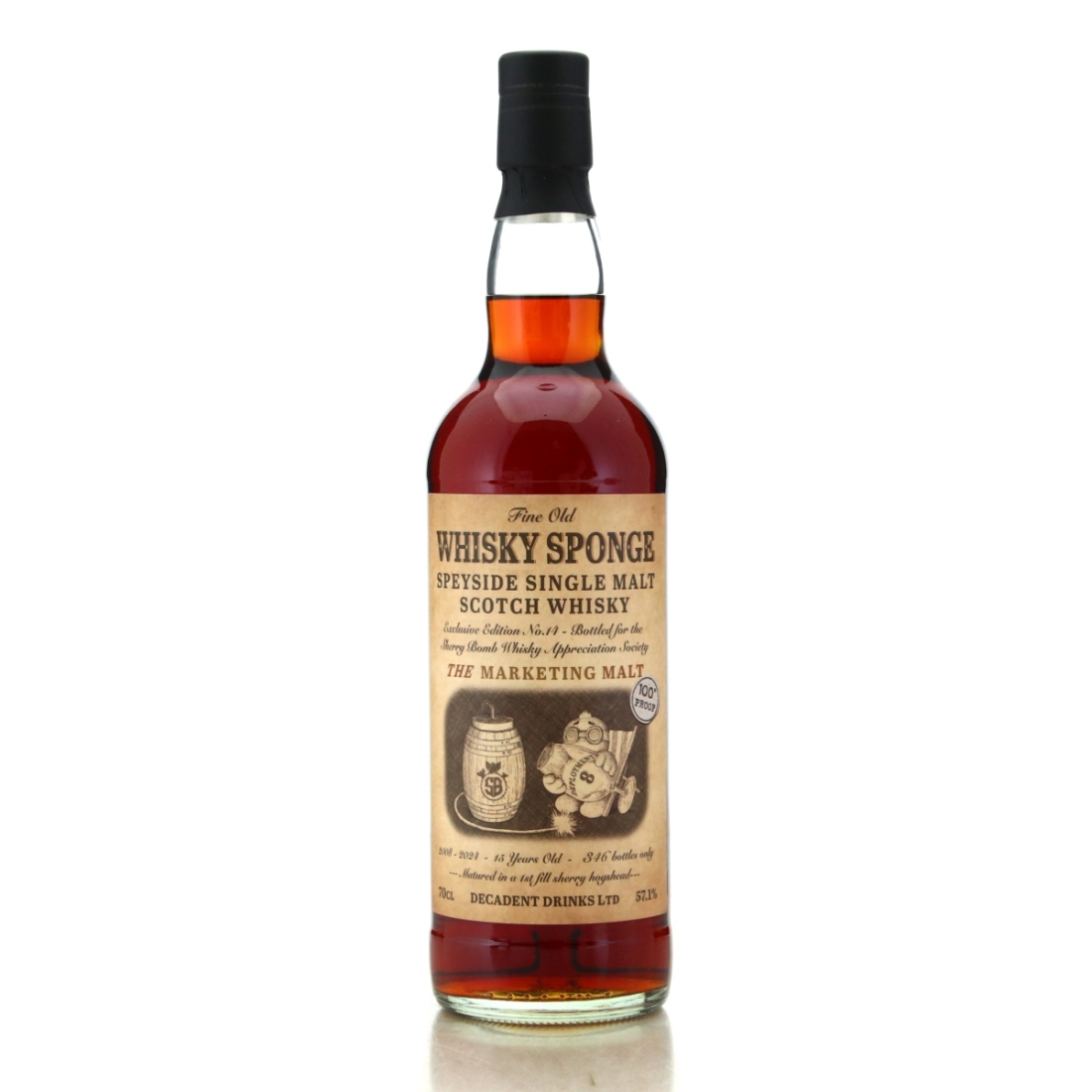 Image for Macallan 'The Marketing Malt' 2008 Whisky Sponge 15 Year Old Exclusive Edition No.14
