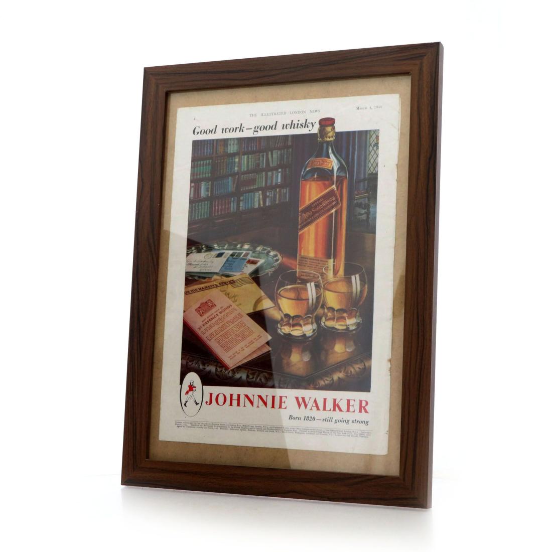 Print Johnnie Walker Illustrated London News Advert 1944
