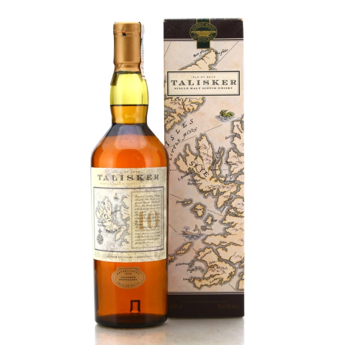 Image for Talisker 10 Year Old Map Label 