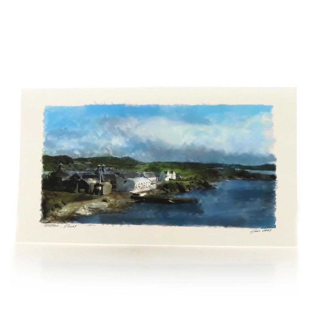 Print Ardbeg Distillery Islay Signed By Ian Gray