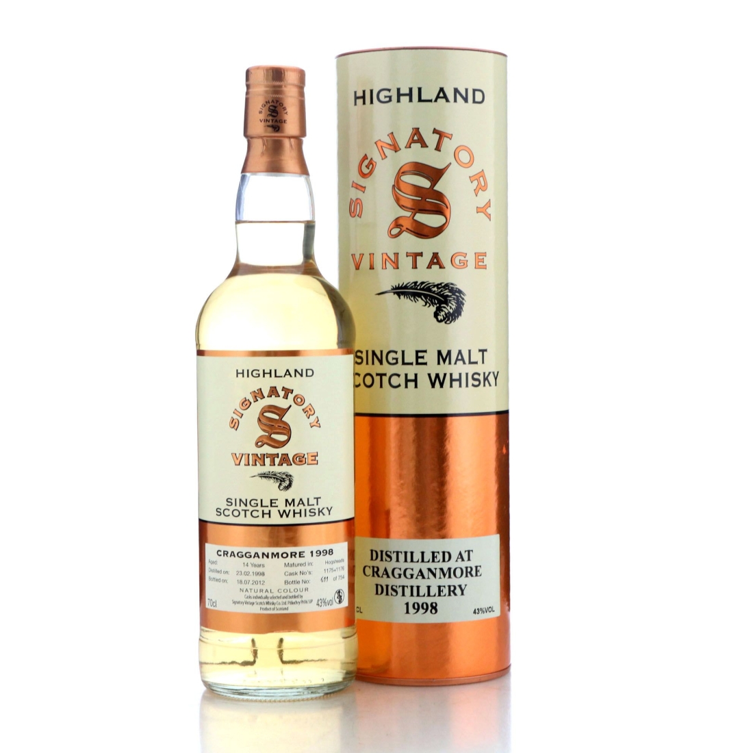 Image for Cragganmore 1998 Signatory Vintage 14 Year Old