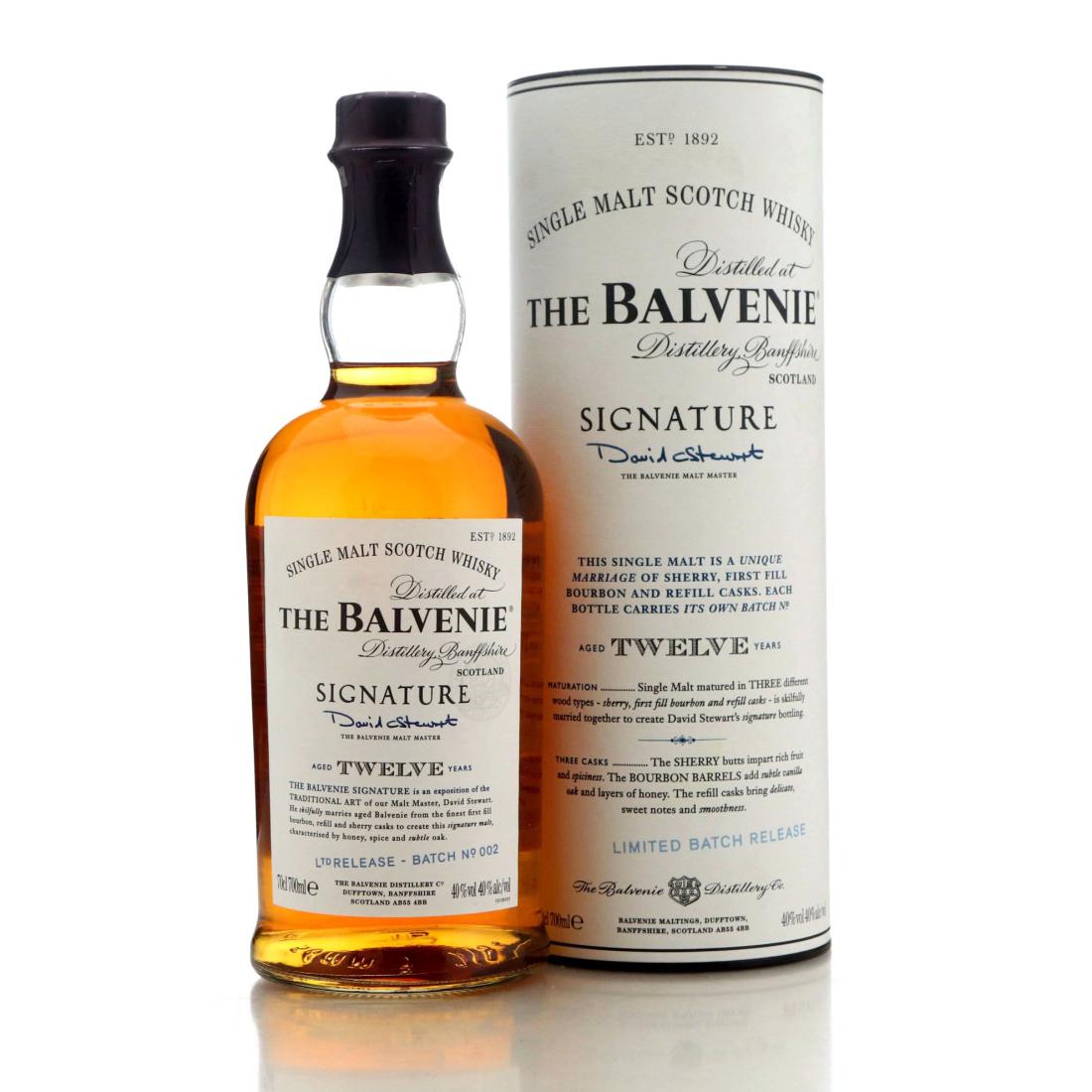 Balvenie Signature 12 Year Old Batch No002