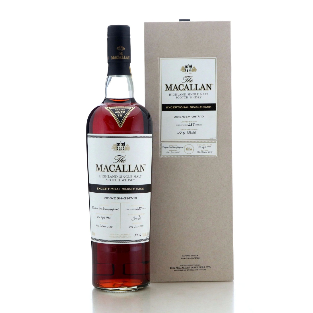 Image for Macallan 1993 Exceptional Cask #3917-10 / 2018 Release