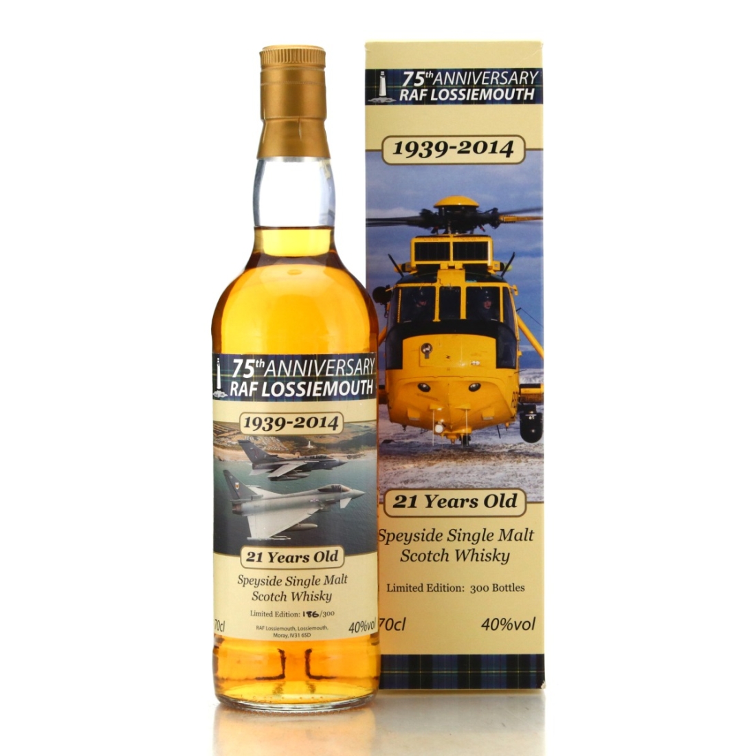 Image for Speyside Single Malt 21 Year Old RAF Lossiemouth 75th Anniversary