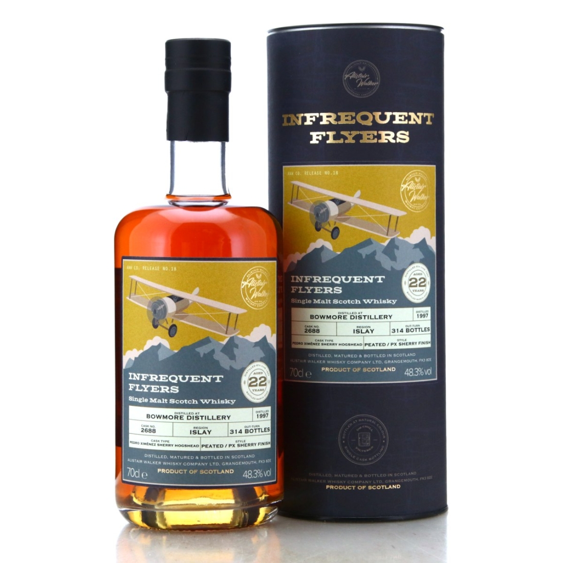 Image for Bowmore 1997 Infrequent Flyers 22 Year Old - No.18