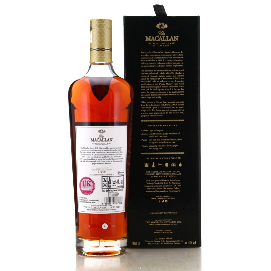 Image for Macallan Sherry Oak Cask 18 Year Old Annual 2022 Release