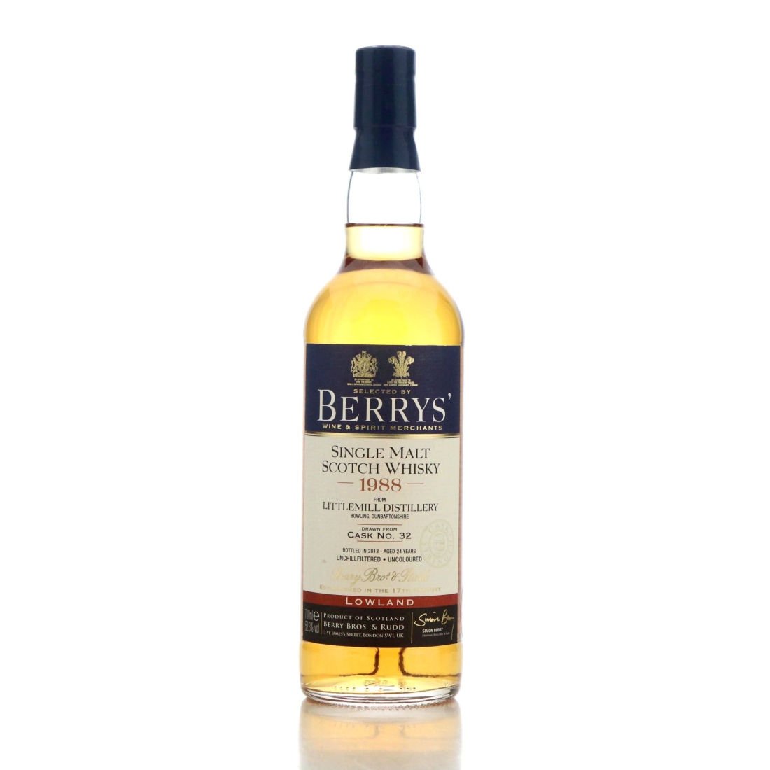 Image for Littlemill 1988 Berry's 24 Year Old