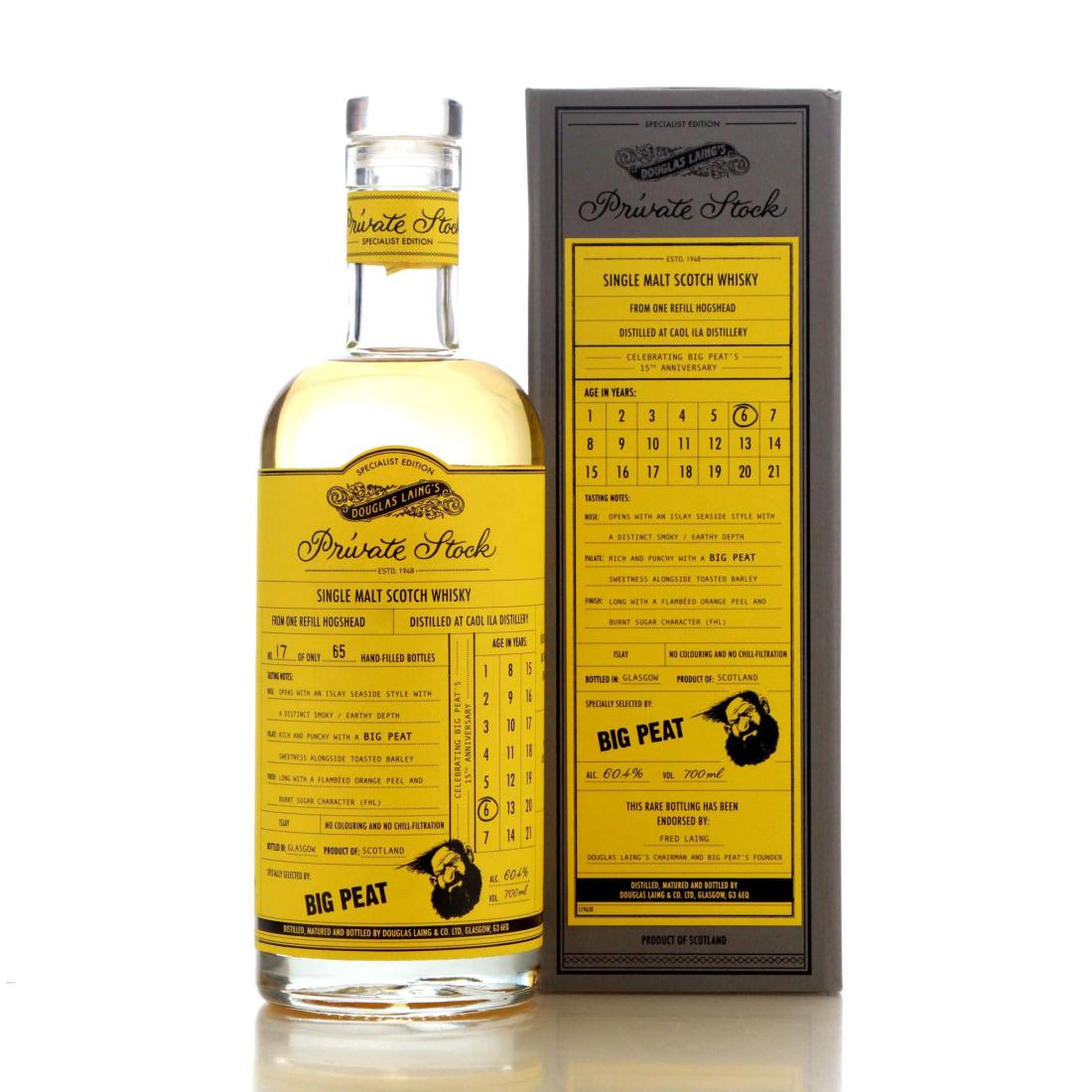 Caol Ila Private Stock 6 Big Peat 15th Anniversary