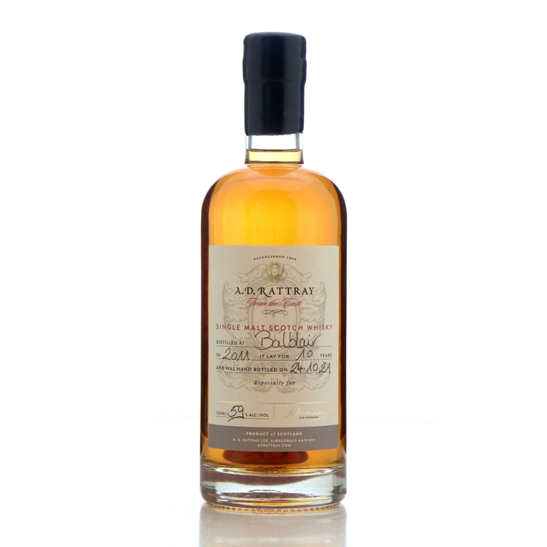 Image for Balblair 2011 A.D. Rattray From The Cask 10 Year Old