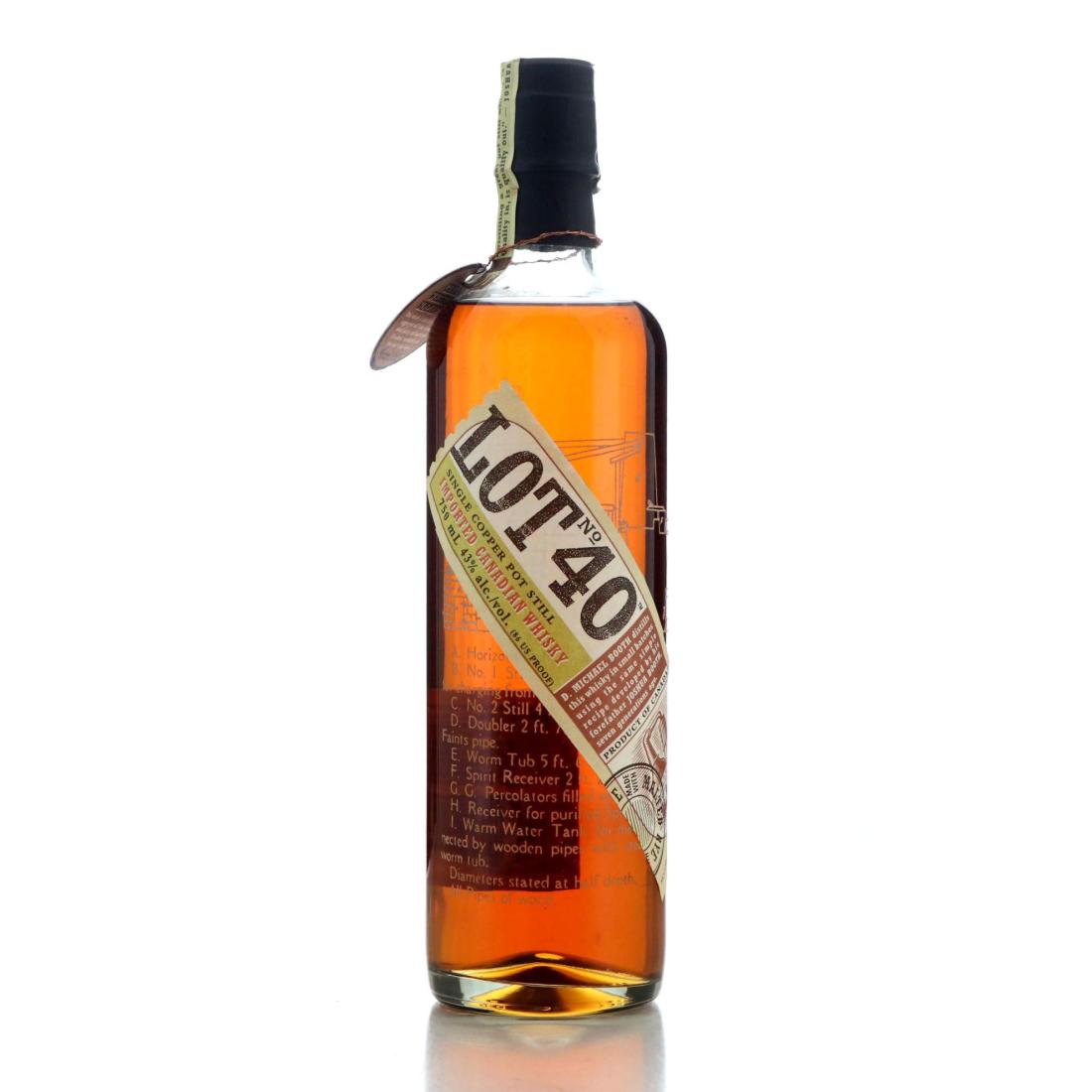 Lot No 40 Single Copper Pot Still Canadian Whisky