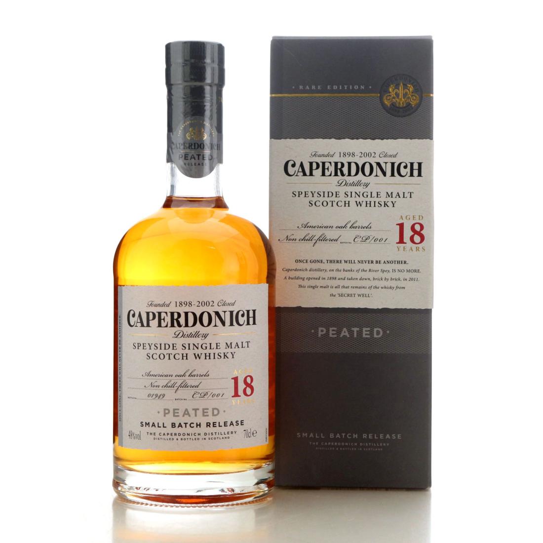 Caperdonich 18 Year Old Peated Batch No CP001